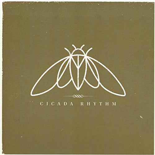 Brown album cover with white cicada illustration and "Cicada Rhythm" text.