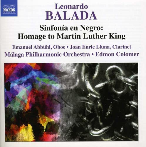 CD cover for "Baladasinfonia En Negro" featuring abstract art and text.