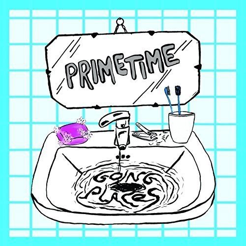 Hand-drawn album cover for Primetime - Going Places, featuring a bathroom sink.