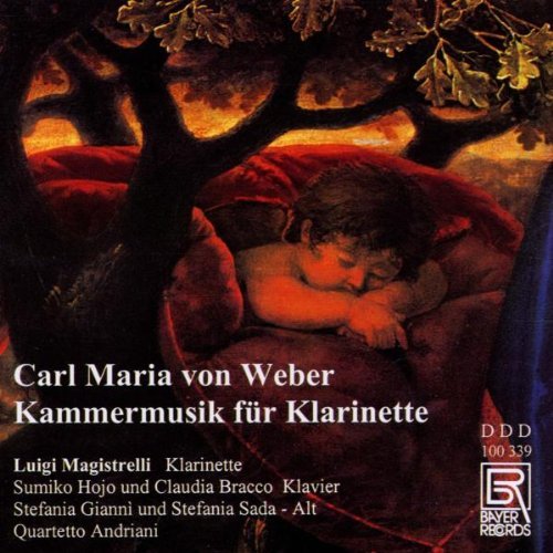 "Album cover with a painting of a child sleeping under a tree."