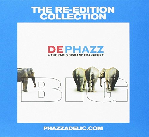 CD cover for De-Phazz’s “Big” featuring elephants and large text.