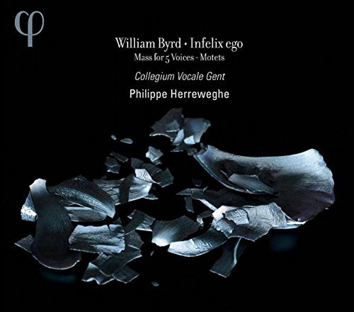 Black album cover with torn paper and white text, featuring a logo.