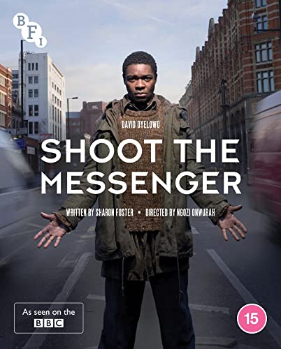 Shoot The Messenger" Blu-ray cover featuring David Oyelowo standing on a street.