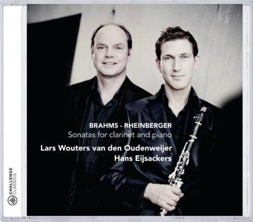 CD cover with two men, one holding a clarinet, in black attire.