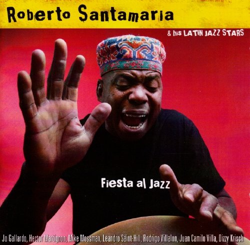 "Album cover with a man playing drums against a red background."