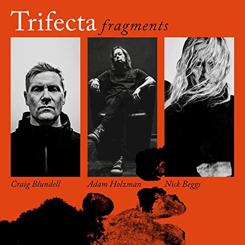 CD cover for Trifecta - Fragments, featuring three black and white portraits.