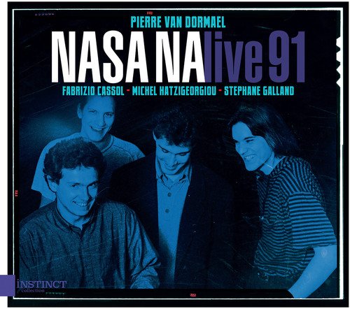"CD cover with four men, blue-toned image, white and purple text, and 'INSTINCT' logo."