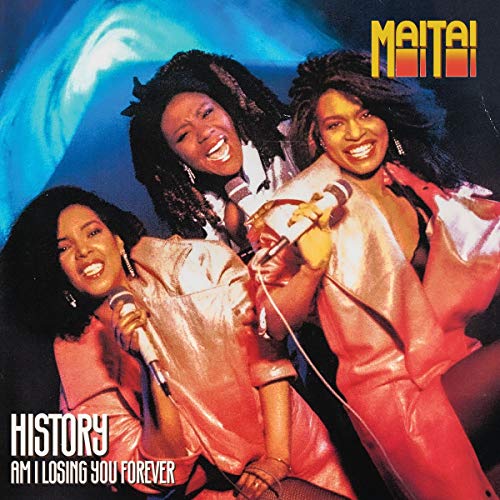 Mai Tai album cover featuring three smiling Black women with microphones.