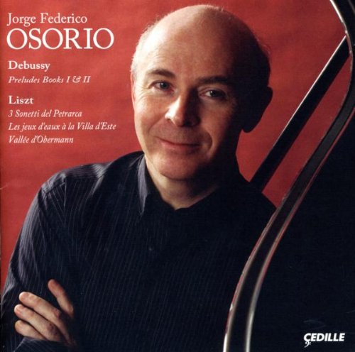 "Album cover with a man in a black shirt against a red background."