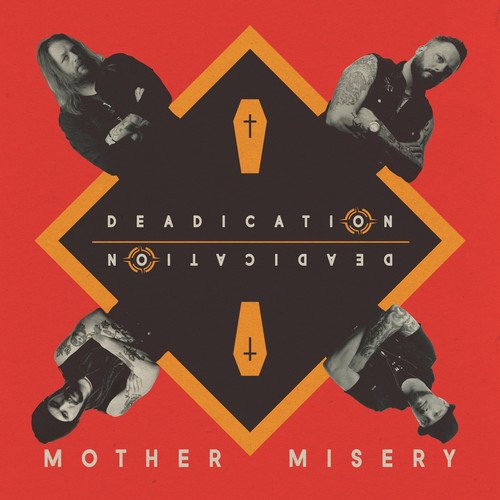 Album cover for Mother Misery’s “Deadication” featuring mirrored band members.