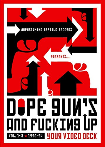 DVD cover with bold red and black graphic design, arrows, and text.