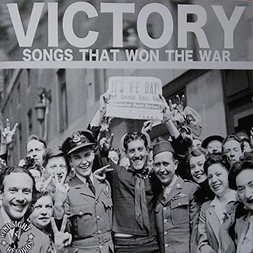 Black and white CD cover with "Victory" text and celebratory crowd image.