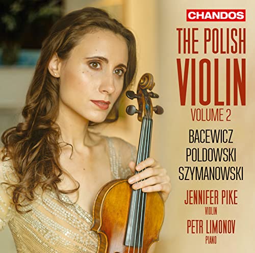 CD cover featuring violinist Jennifer Pike holding her instrument.