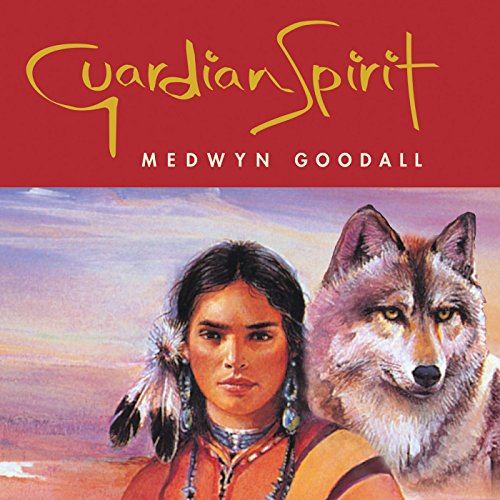 CD cover: woman with wolf, red background, “Guardian Spirit” text.