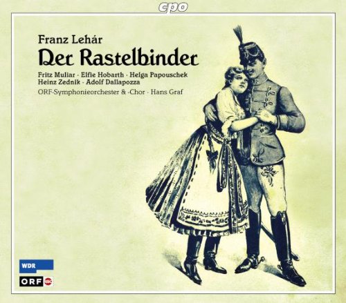 "CD cover with illustration of couple in 18th-century attire, man in military uniform."
