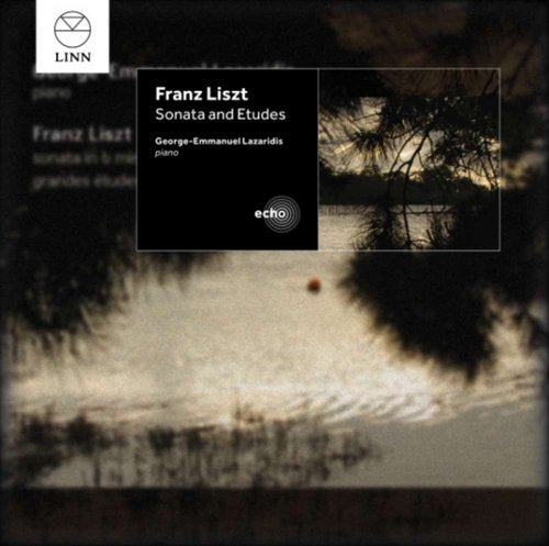 A CD cover with a black and white lake scene and text overlay.