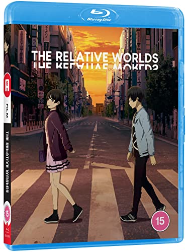 Blu-ray cover for "The Relative Worlds" featuring two anime characters walking.
