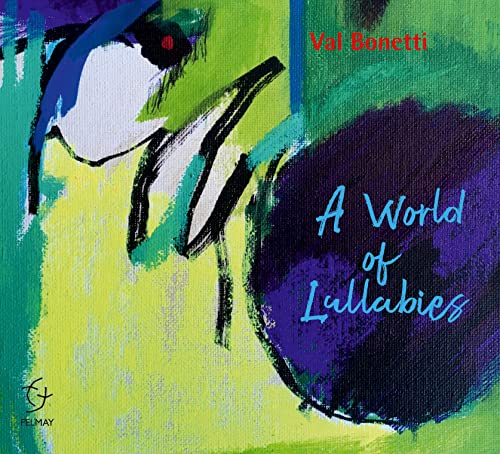 CD cover: abstract painting of a bird with title “A World of Lullabies”.