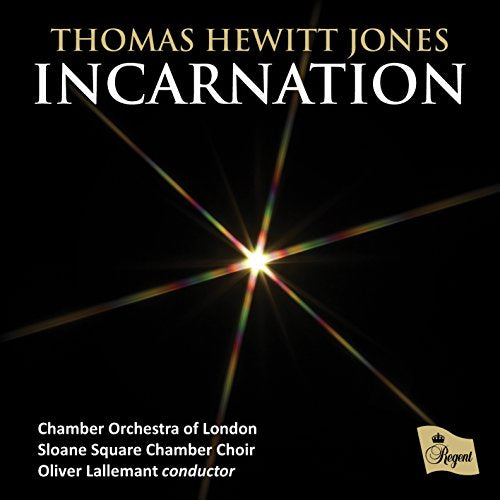 "Album cover with black background, starburst image, and white and gold text."