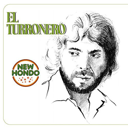 "Album cover with sketch of man and 'El Turronero' and 'New Hondo' text."