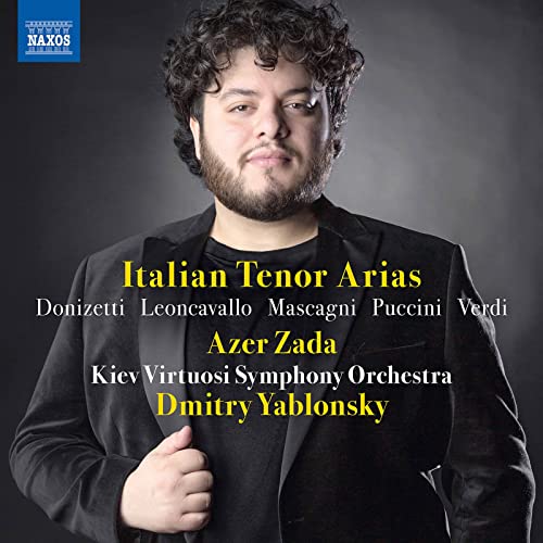 CD cover featuring Azer Zada, a tenor, with text listing composers.