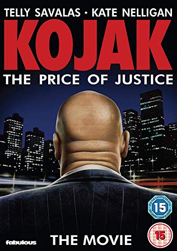 DVD cover for "Kojak: The Price of Justice" with a bald man and cityscape.