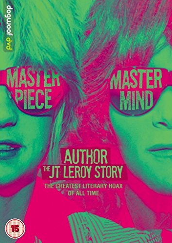 DVD cover for "Author: The JT Leroy Story" with two faces in pink.