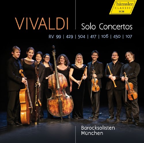 "CD cover featuring eight musicians holding instruments, dressed in black, against a dark background."