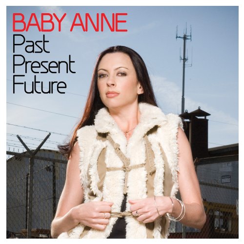 Album cover featuring a woman in a fur vest standing in front of industrial buildings.