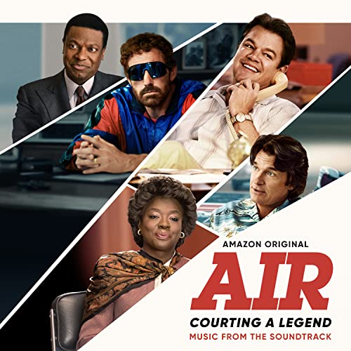 “Air” movie soundtrack CD cover with cast photos and bold red title.