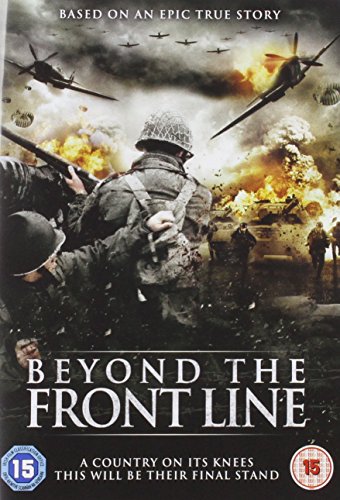 DVD cover for "Beyond The Front Line" showing soldiers amidst explosions and aircraft.