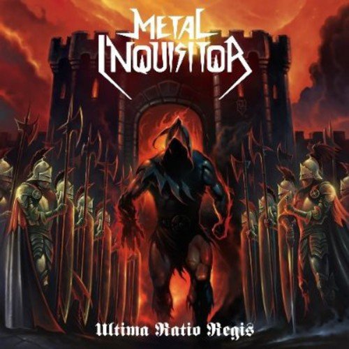 CD cover: dark castle, hooded figure, and soldiers with spears.
