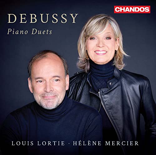 CD cover featuring portraits of two musicians, Lortie and Mercier.