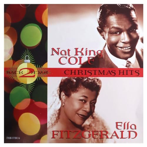 CD cover featuring Nat King Cole and Ella Fitzgerald, Christmas theme.