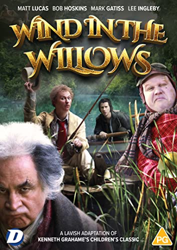 DVD cover for "The Wind In The Willows" featuring actors in a boat.