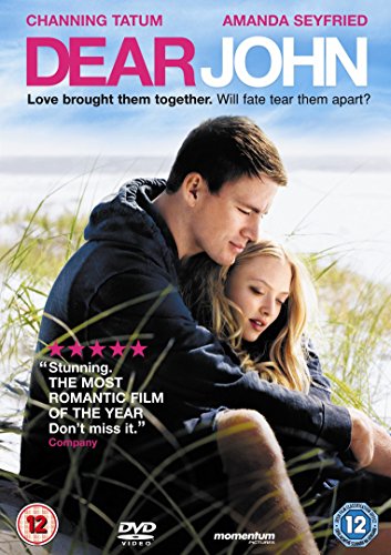 "DVD cover of 'Dear John' featuring a man and woman embracing in a field."