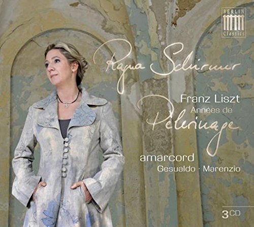 CD cover with a woman in a gray coat standing in front of an arched doorway.