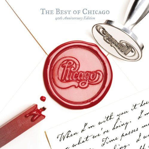 CD cover for “The Best of Chicago” with a red wax seal and script.