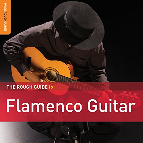 Man in a hat plays guitar on a music album cover with red banner.