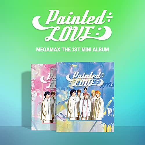 Album cover for Megamax's Painted Love featuring a group of men in white outfits.