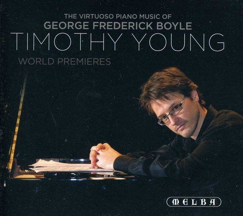 "CD cover featuring a man playing piano with text overlay."