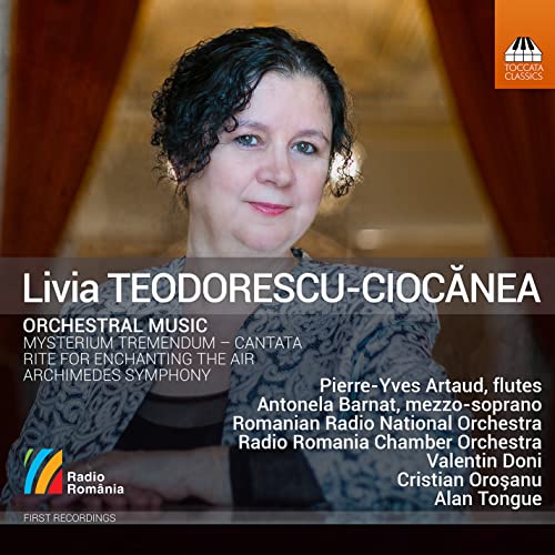 CD cover featuring portrait of composer Livia Teodorescu-Ciocanea.