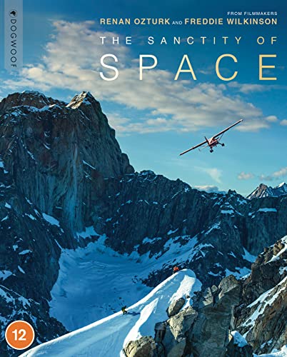Blu-ray cover for "The Sanctity Of Space" featuring mountains and a small plane.