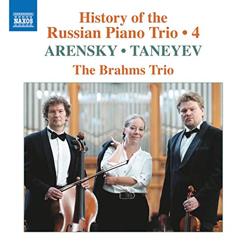 CD cover featuring three musicians in formal wear with instruments.