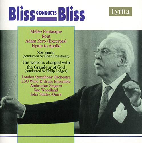 CD cover featuring conductor Arthur Bliss in a suit, with tracklist details.