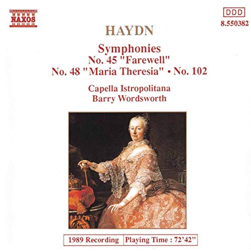 CD cover featuring a portrait of Empress Maria Theresa and text details.