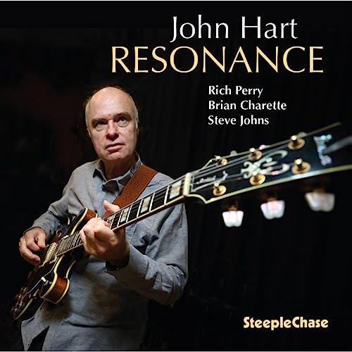 CD cover for John Hart’s “Resonance” featuring a guitarist.