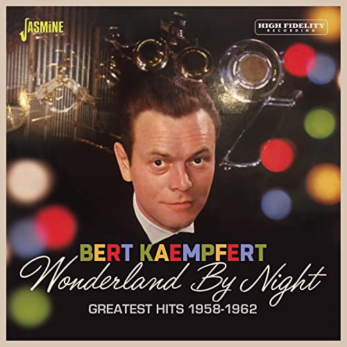 CD cover featuring portrait of Bert Kaempfert with musical instruments.