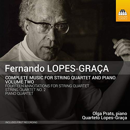 CD cover featuring portrait of composer Fernando Lopes-Graça with text details.