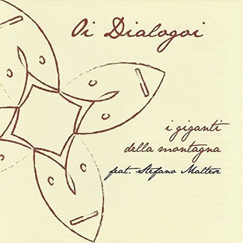 The alt text for the image is: "Album cover with abstract leaf design and cursive text on beige background."